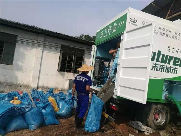 宁津工业污泥压干处理